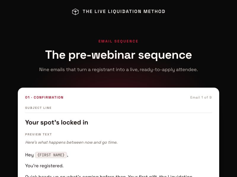 Pre-webinar preview