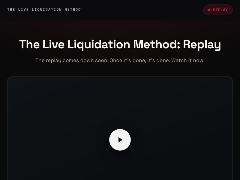 Replay + application preview